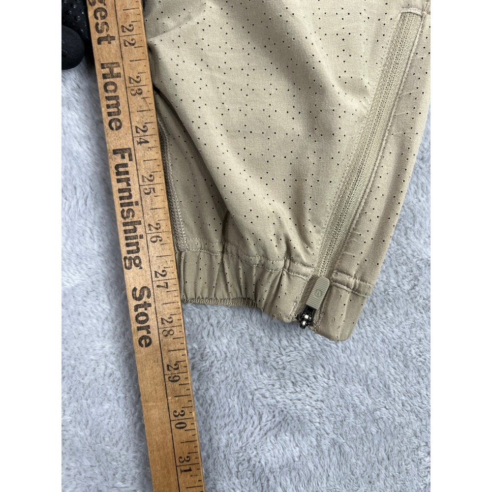 Lululemon Adapted State Perforated High-Rise Jogger Pants 8 Tan Women Activewear - Picture 10 of 11